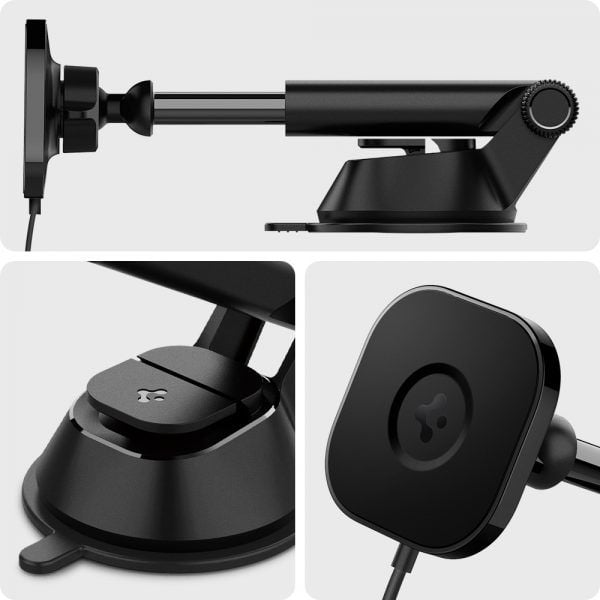 SẠC MAGSAFE XE HƠI SPIGEN ONETAP PRO WIRELESS MAGNETIC CAR CHARGER DASHBOARD (MAGFIT)