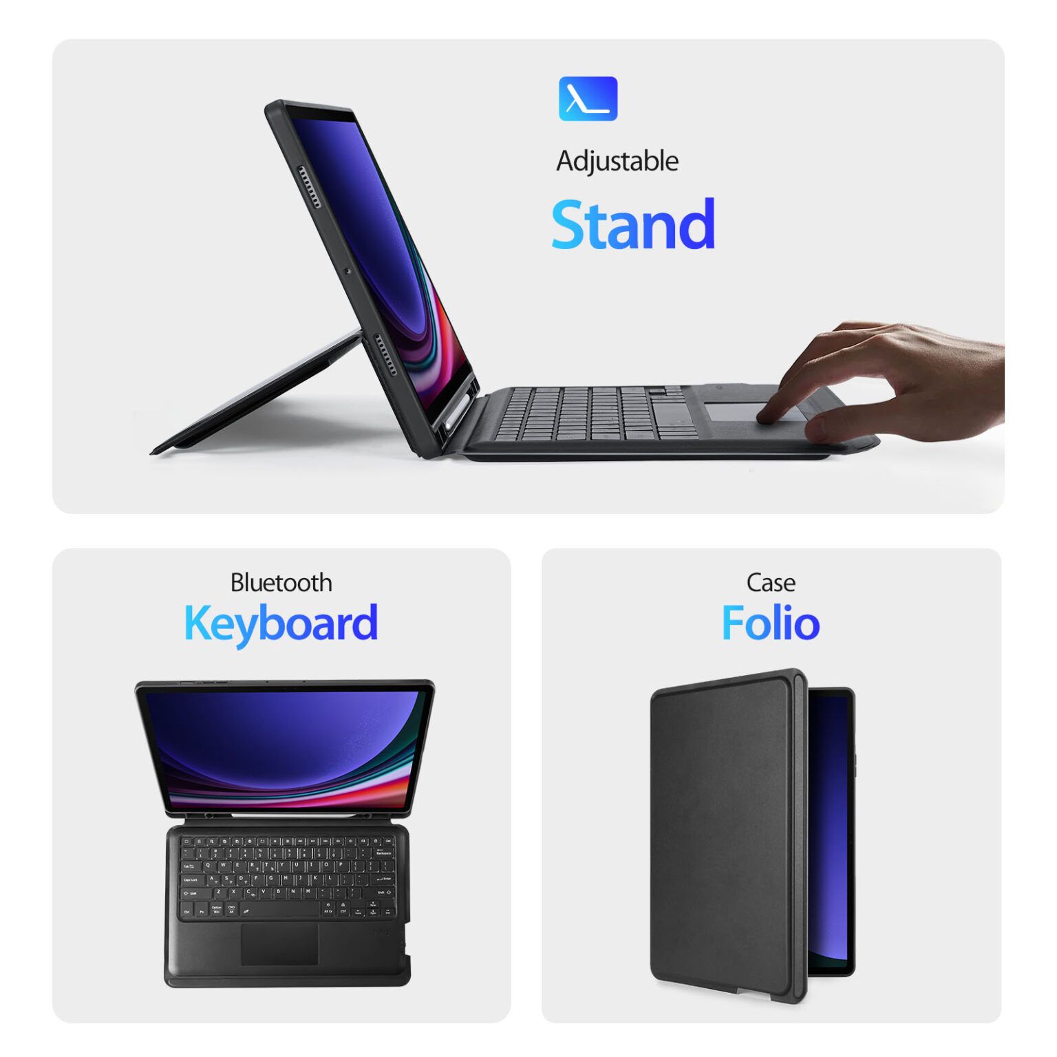 Bao da bàn phím Galaxy Tab S10+/S9+/S9 FE+ 12.4