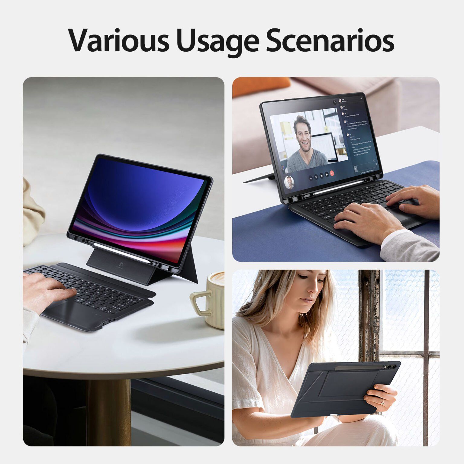 Bao da bàn phím Galaxy Tab S10+/S9+/S9 FE+ 12.4