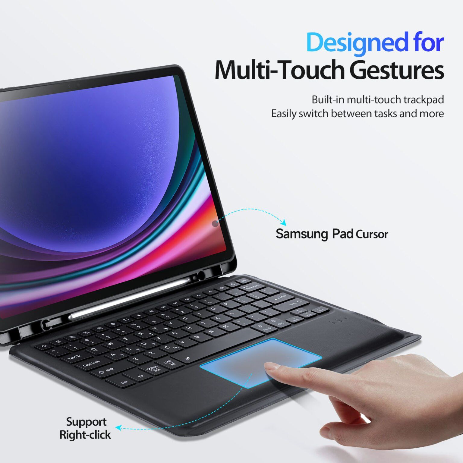 Bao da bàn phím Galaxy Tab S10+/S9+/S9 FE+ 12.4