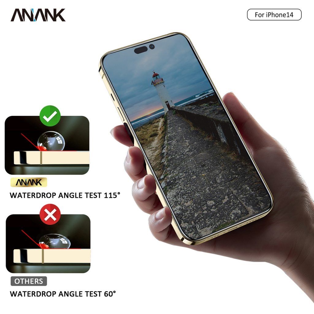 Dán Cường Lực IPhone 14 Pro Max/ 14 Pro ANANK 2.5D Full Chống Nhìn Trộm