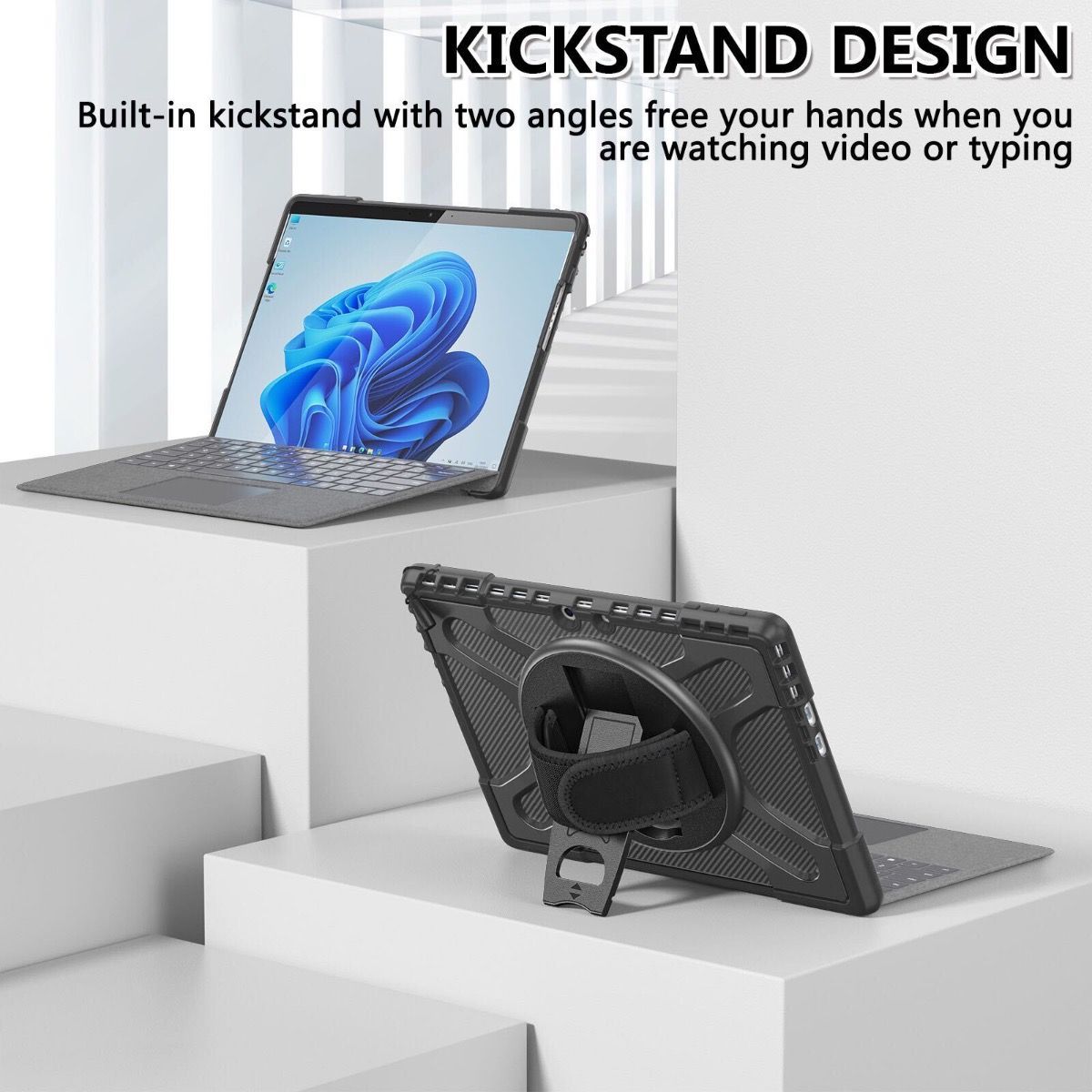 Ốp lưng chống sốc Surface Pro 11/10/9 có thể gắn bàn phím