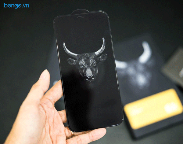 Dán cường lực iPhone 12 Pro Max MIPOW Kingbull HD (2.7D) Premium chống nhìn trộm