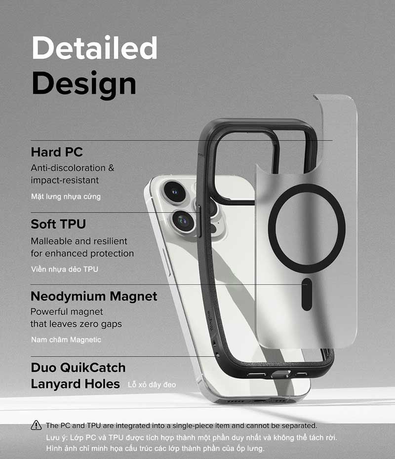 Ốp lưng iPhone 15 Pro Max/15 Pro/15 Plus/15 RINGKE Fusion Bold Magnetic