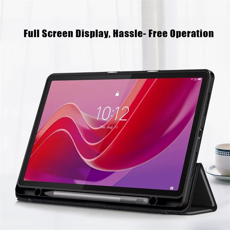 Bao da Lenovo Tab M11 (TB-330FU/TB-330XU) Zaki Smartcover mặt lưng trong suốt