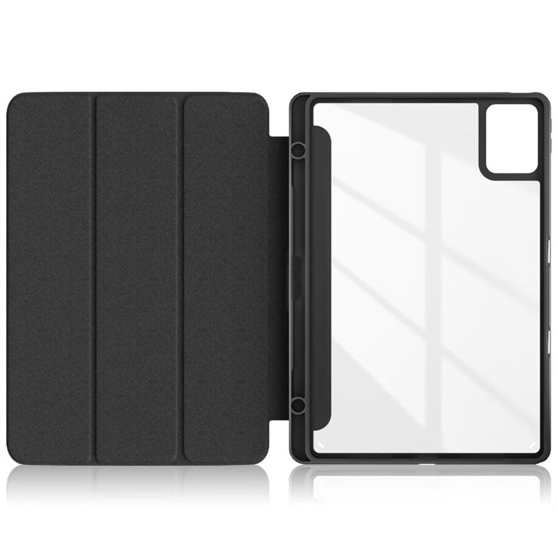 Bao da Lenovo Tab M11 (TB-330FU/TB-330XU) Zaki Smartcover mặt lưng trong suốt