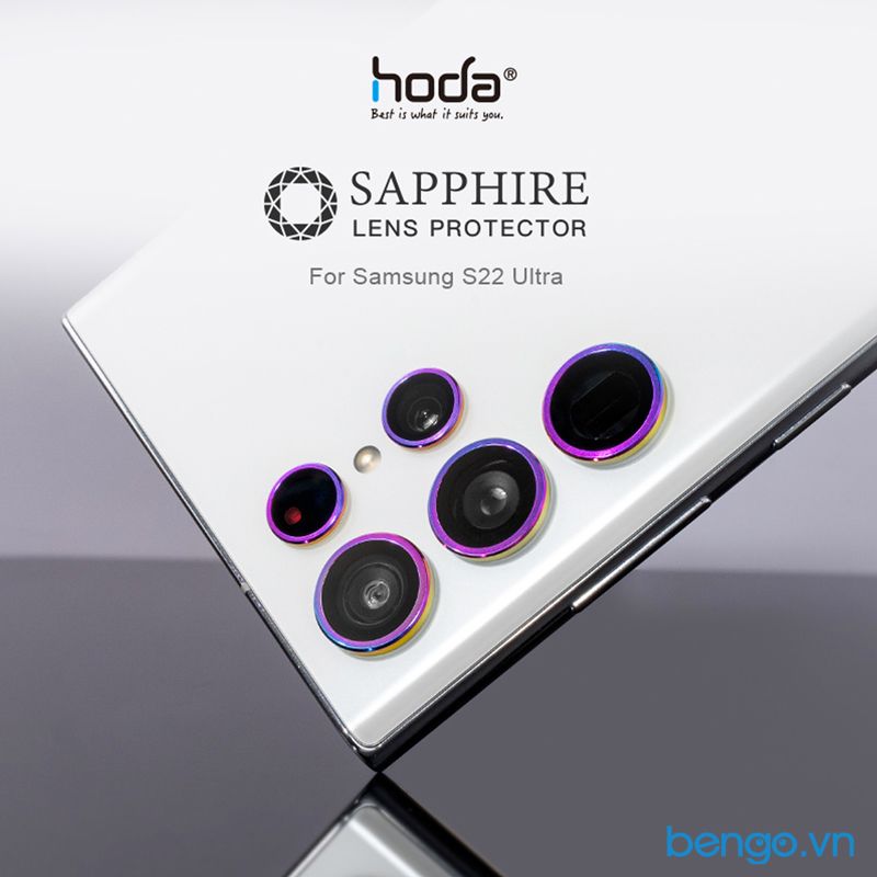 Lens HODA Sapphire Bảo Vệ Camera Cho Samsung S22 Ultra (5 Vòng)