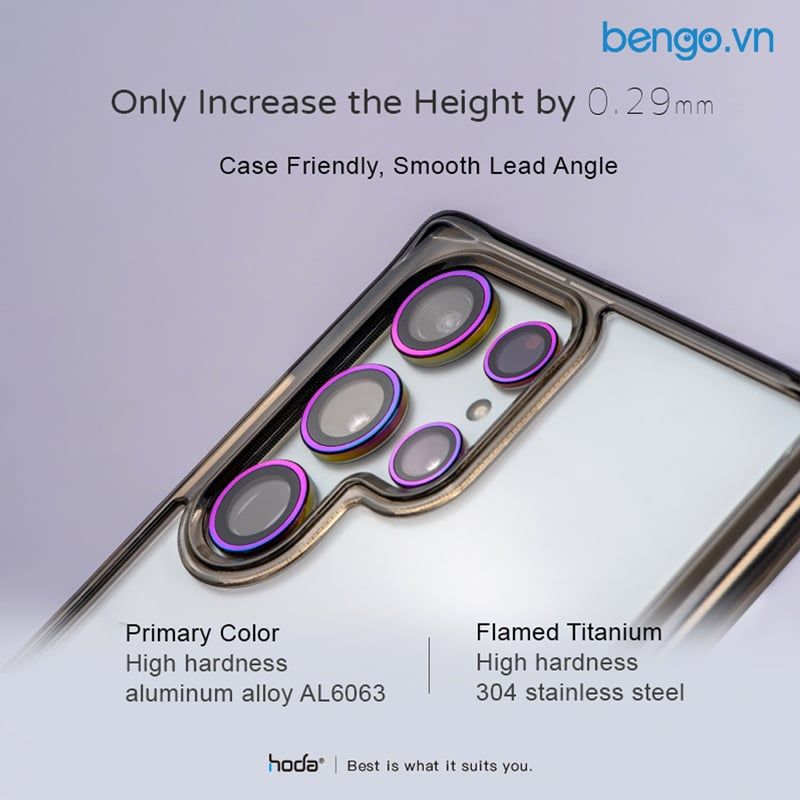 Lens HODA Sapphire Bảo Vệ Camera Cho Samsung S22 Ultra (5 Vòng)