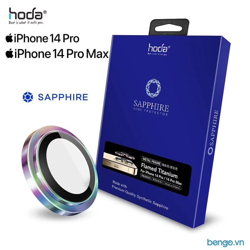 Dán cường lực bảo vệ camera HODA Sapphire iPhone 14 Pro/14 Pro Max