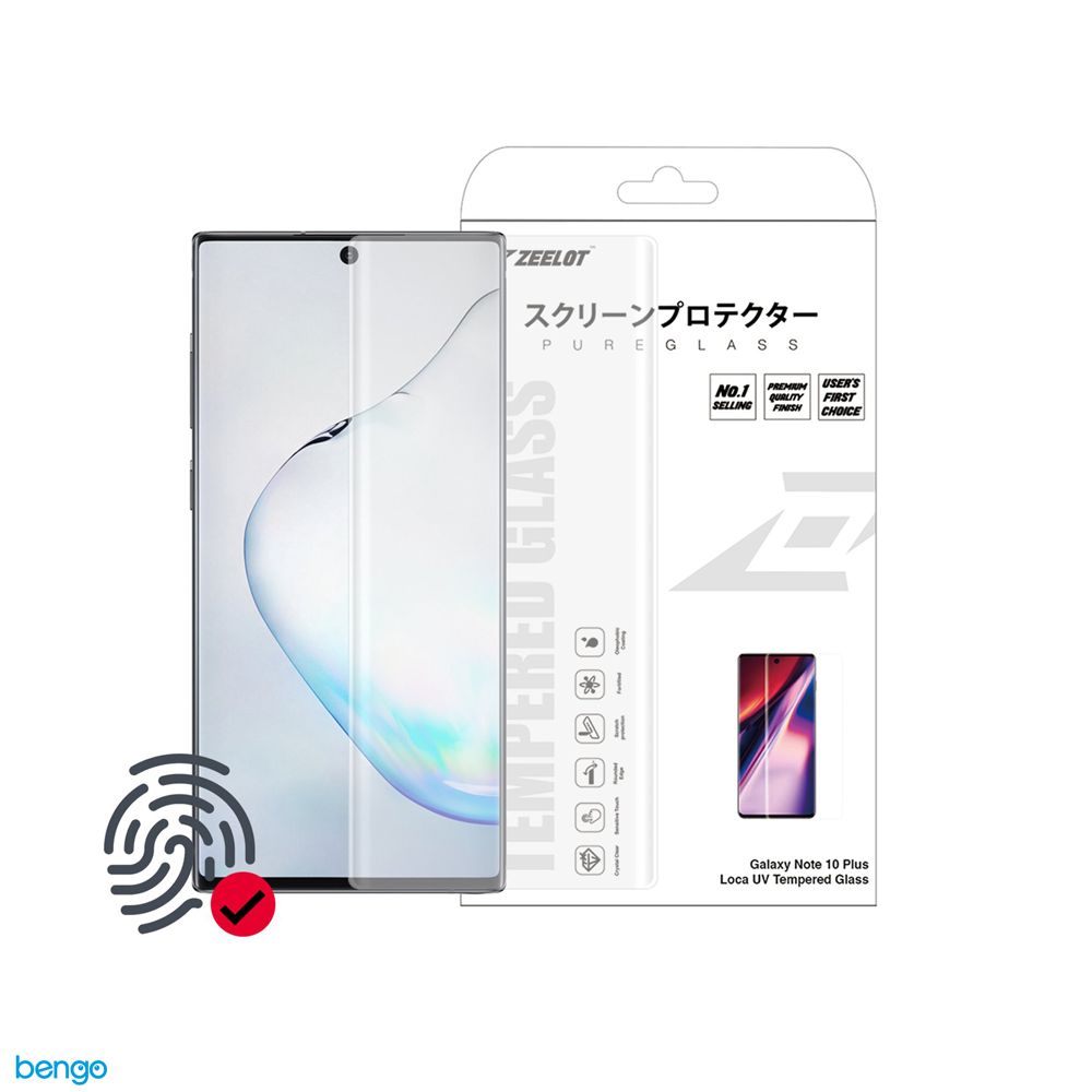 Dán Cường Lực Samsung Galaxy Note 10 Plus Loca UV Zeelot PureGlass 3D