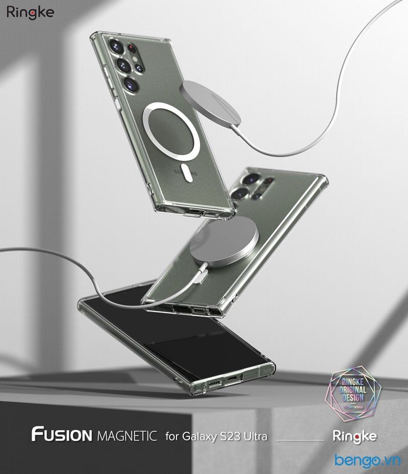 Ốp lưng Samsung Galaxy S23 Ultra RINGKE Fusion Magnetic