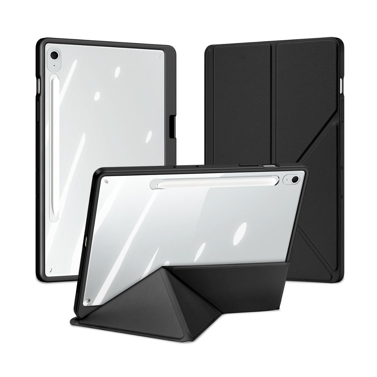 Bao da Samsung Galaxy Tab S10 FE Plus Duxducis Magi Series nắp gập tam giác có thể tháo rời