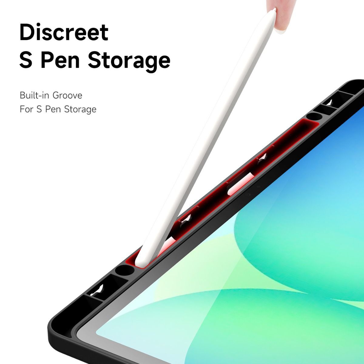 Bao da Samsung Galaxy Tab S10 FE Plus Duxducis Magi Series nắp gập tam giác có thể tháo rời