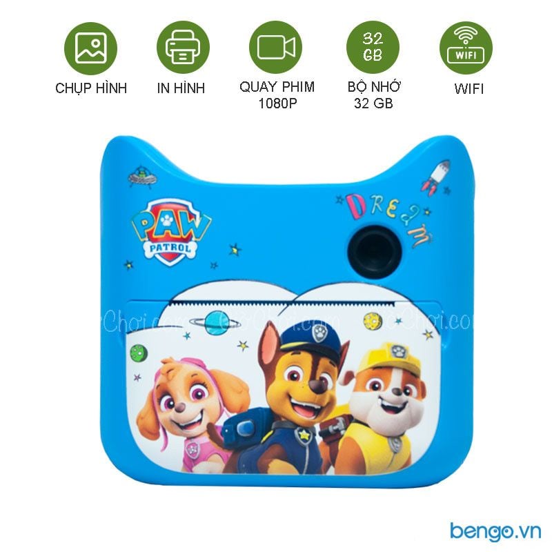 Máy Chụp Ảnh Trẻ Em In Ảnh Lấy Liền - Wi-Fi 32GB