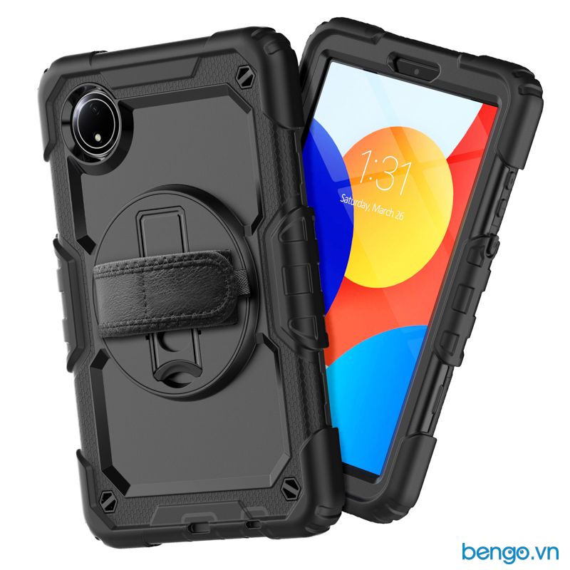 Ốp lưng Redmi Pad SE 8.7 inches chống sốc có dây đeo và chân dựng + dán màn hình