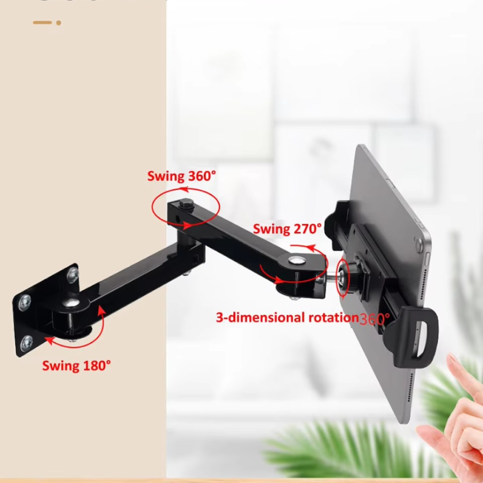 Giá đỡ máy tính bảng, Ipad, Tablet treo trên tường Zaki có thể điều chỉnh cánh tay linh hoạt