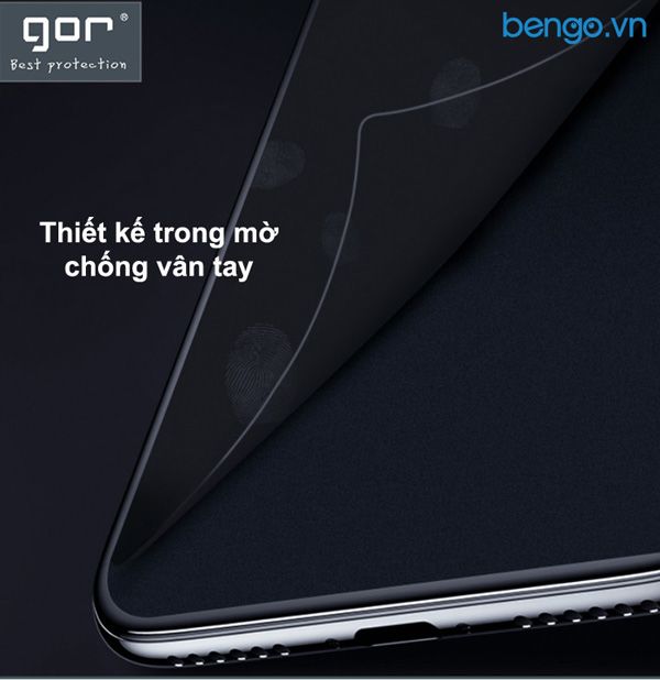 Dán Cường Lực IPhone 12/IPhone 12 Pro GOR AG Chống Vân Tay (Tặng Mặt Lưng + Viền PPF Carbon)