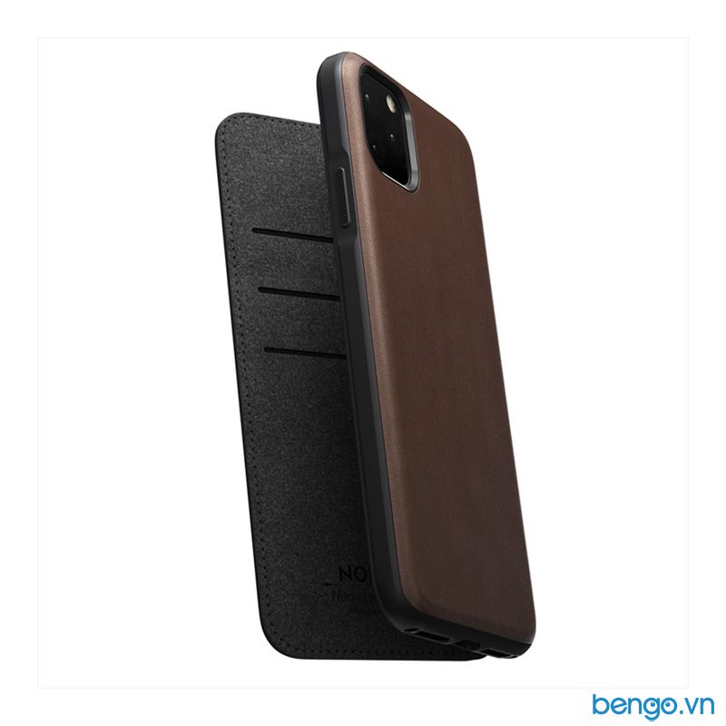 Bao da iPhone 11 Pro Max NOMAD Rugged Folio Horween Leather