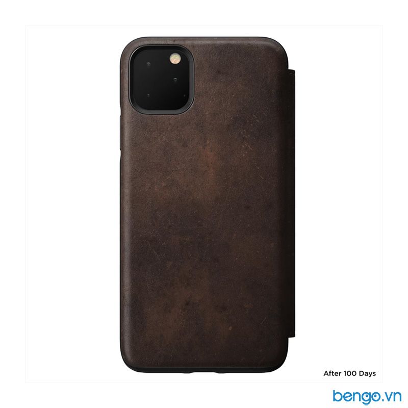 Bao da iPhone 11 Pro Max NOMAD Rugged Folio Horween Leather