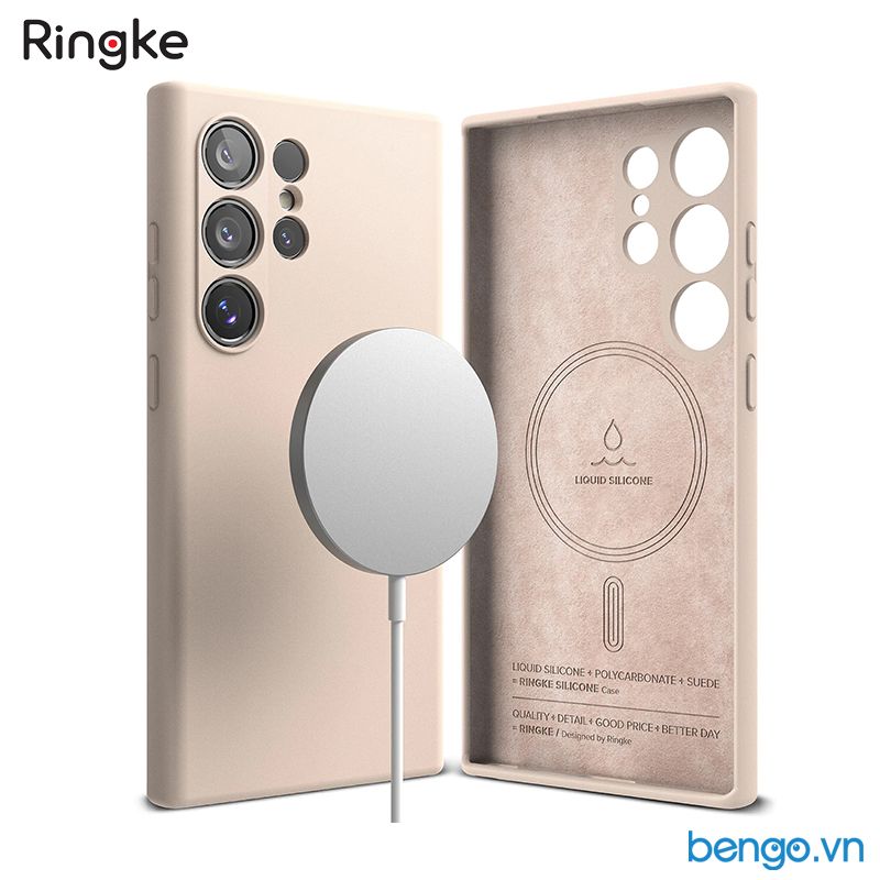 Ốp lưng Samsung Galaxy S24 Ultra/S24 RINGKE Silicone Magnetic