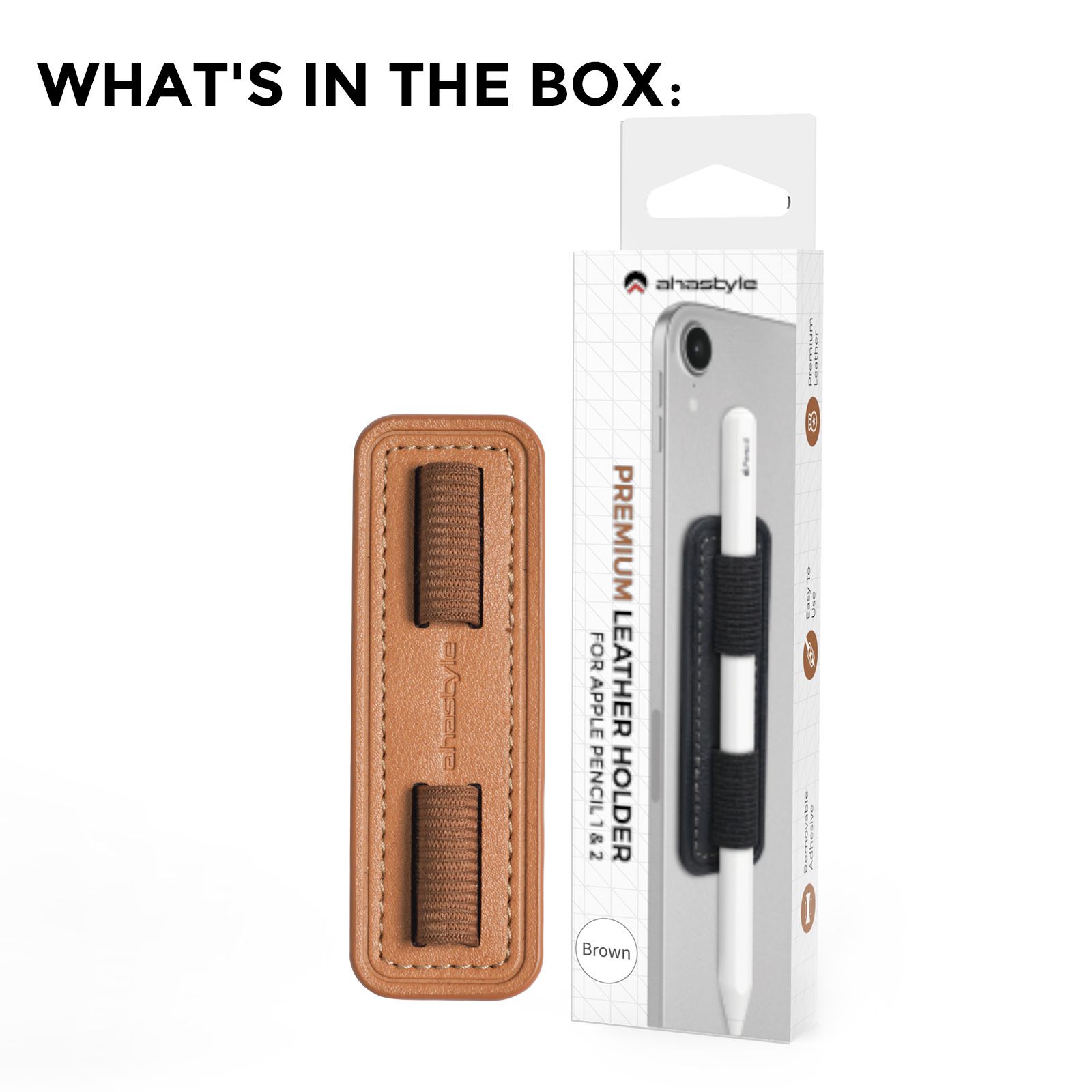 Miếng dán giữ bút cảm ứng Ahastyle Leather Holder