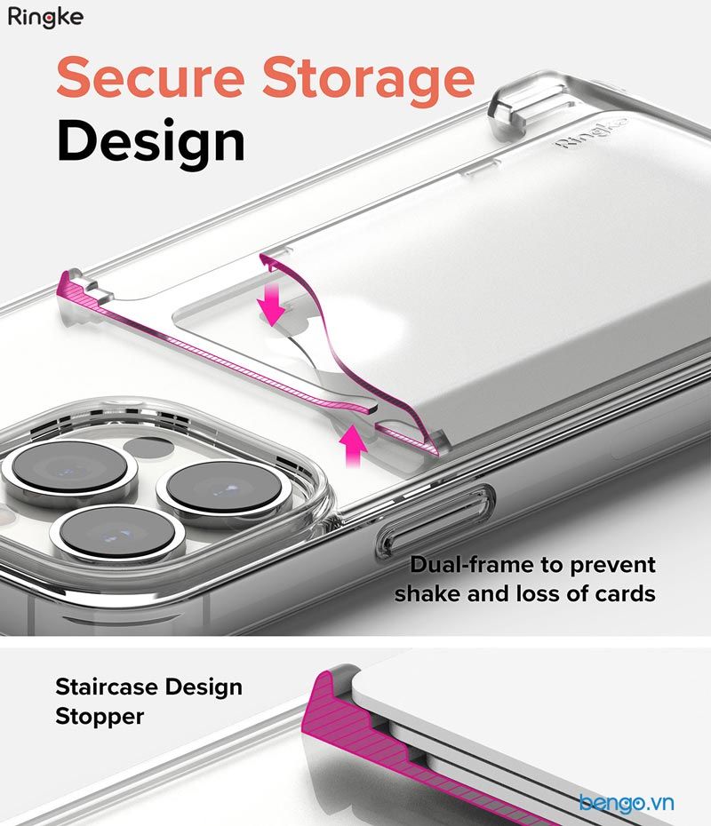 Ngăn Đựng Thẻ RINGKE Side Slot Card Holder