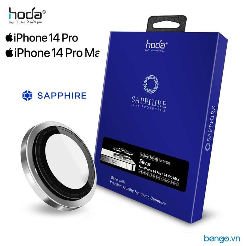 Dán cường lực bảo vệ camera HODA Sapphire iPhone 14 Pro/14 Pro Max