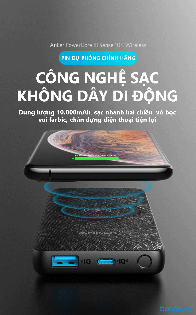 Pin Sạc Dự Phòng Anker Powercore III 10.000mAh - A1617
