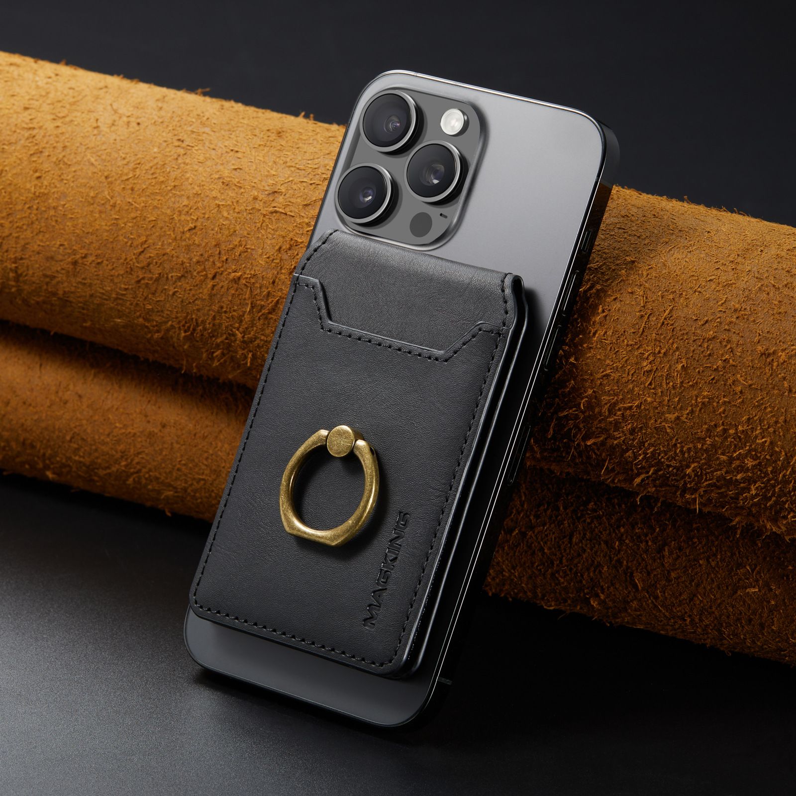 Ví đựng thẻ Magsafe Magking K1 từ tính kiêm giá đỡ có Ring
