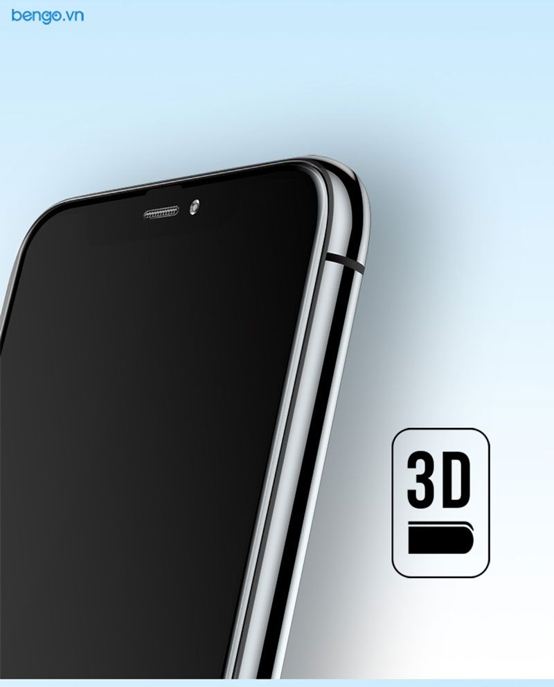 Kính cường lực iPhone Xs/X Full 3D MIPOW KING BULL chống nhìn trộm