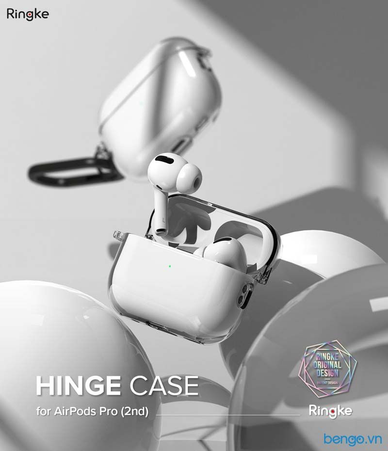 Vỏ Ốp Airpods Pro 2 RINGKE Hinge Clear