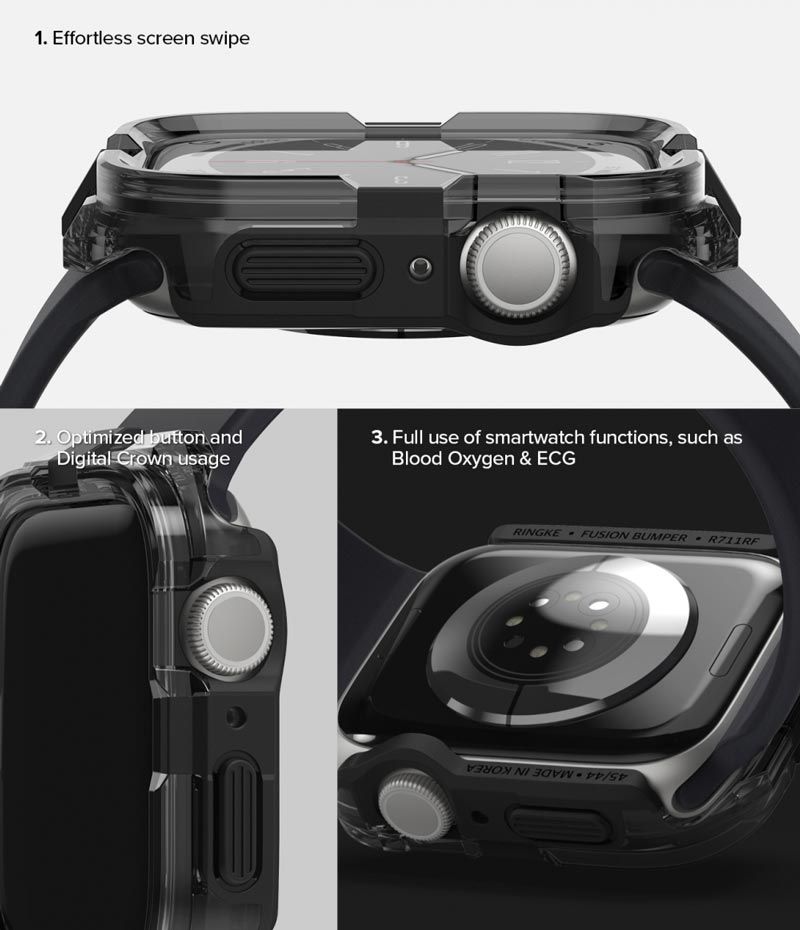 Ốp Apple Watch 9/8/7 45mm RINGKE Fusion Bumper