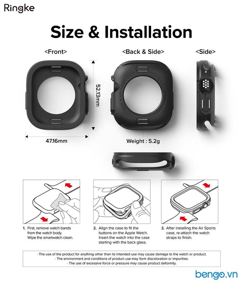 Ốp Apple Watch Ultra 2/1 RINGKE Air Sports