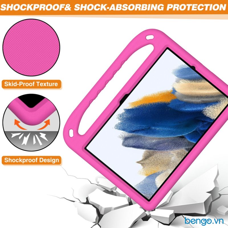 Ốp lưng cho trẻ em Samsung Galaxy Tab A9/A9 Plus chống sốc có quai xách và chân dựng