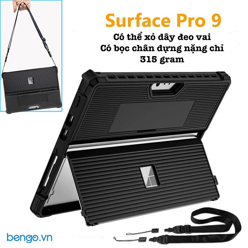 Ốp Lưng Microsoft Surface Pro 11/10/9 Chống Sốc có dây đeo
