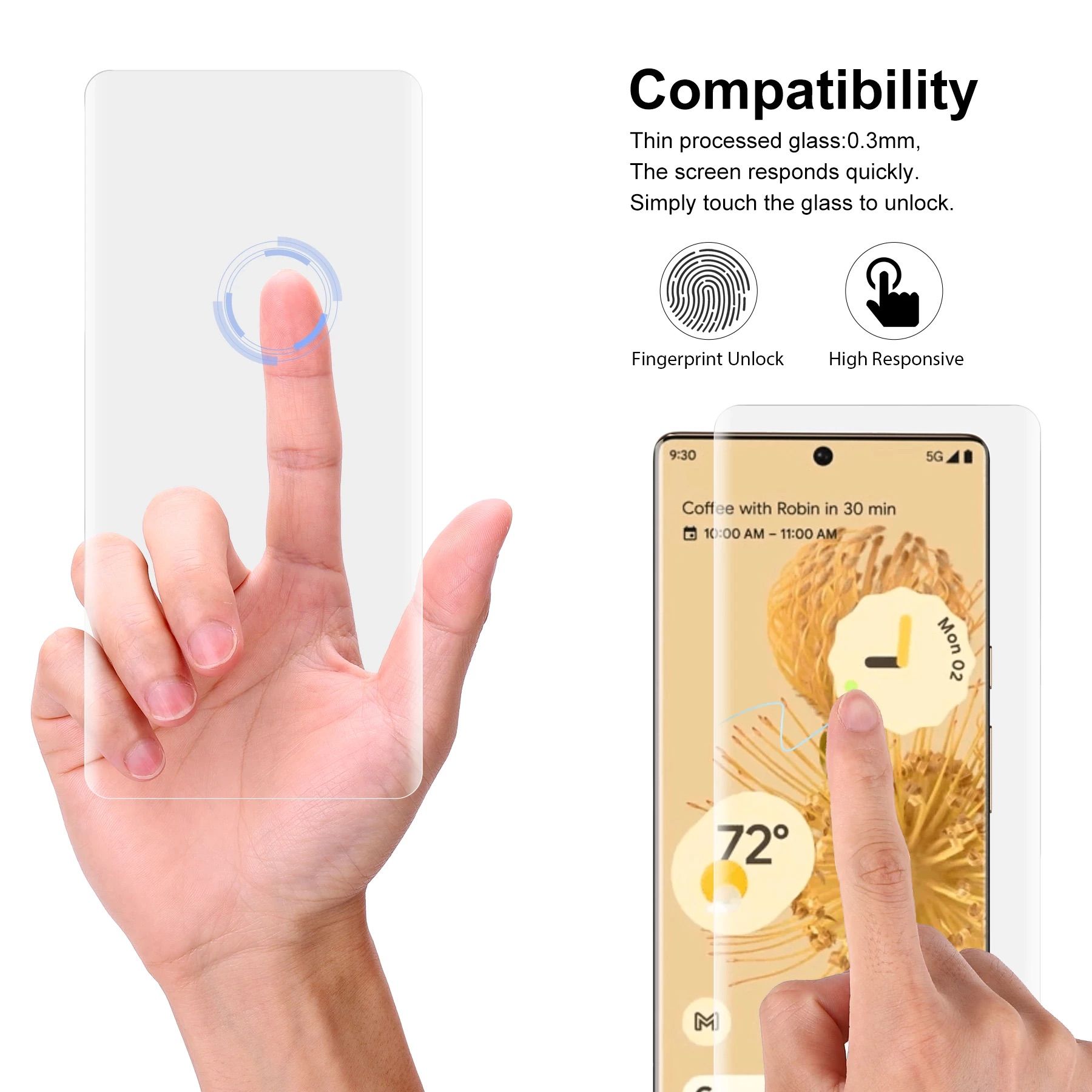 Dán Cường Lực Google Pixel 7 Pro UV 9H