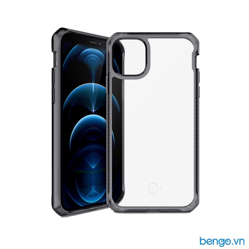 Ốp lưng iPhone 12 Pro Max ITSKINS Hybrid // Clear Antimicrobial