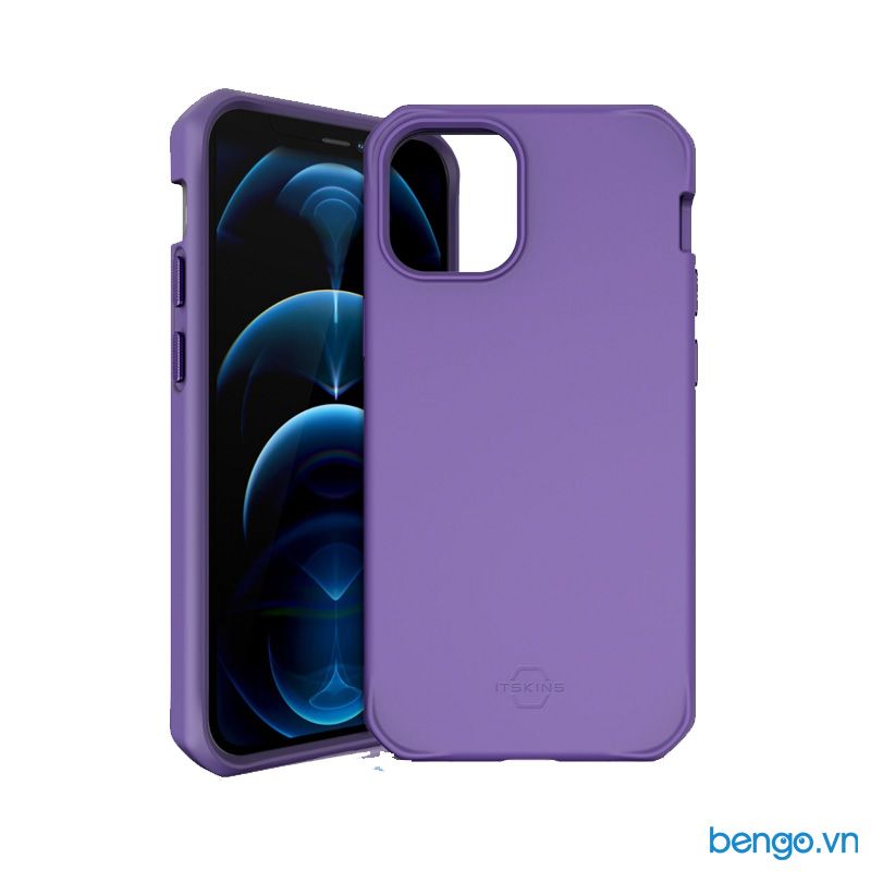 Ốp Lưng IPhone 12 Mini ITSKINS Hybrid // Silk Antimicrobial