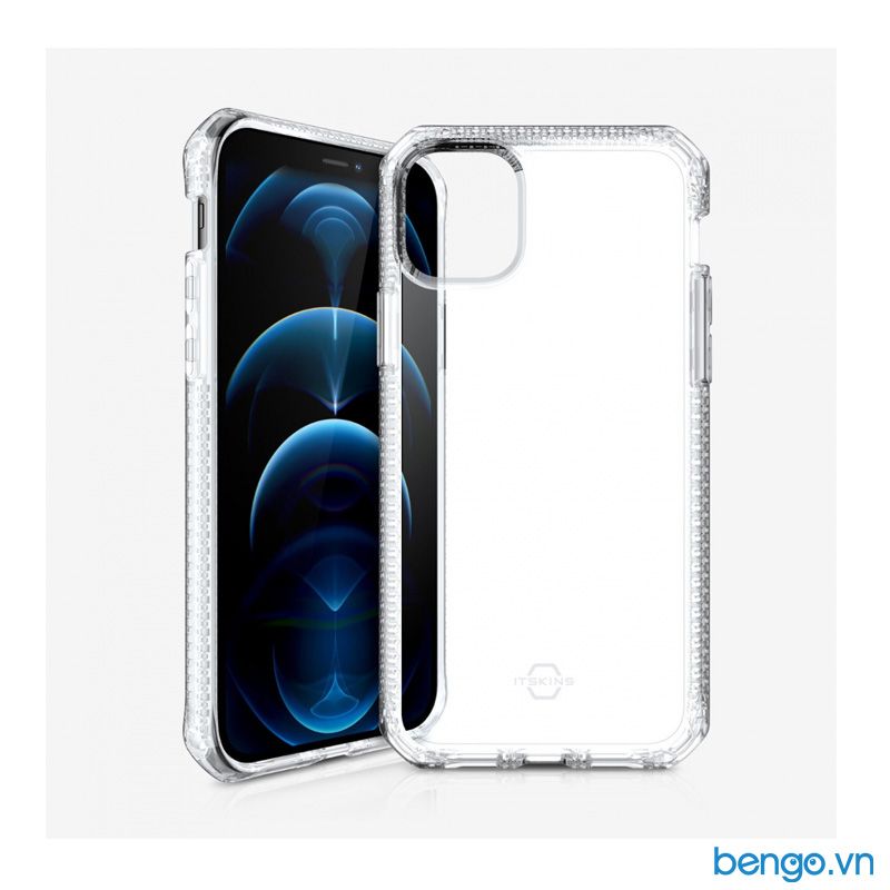 Ốp Lưng IPhone 12 Mini ITSKINS Spectrum // Clear Antimicrobial