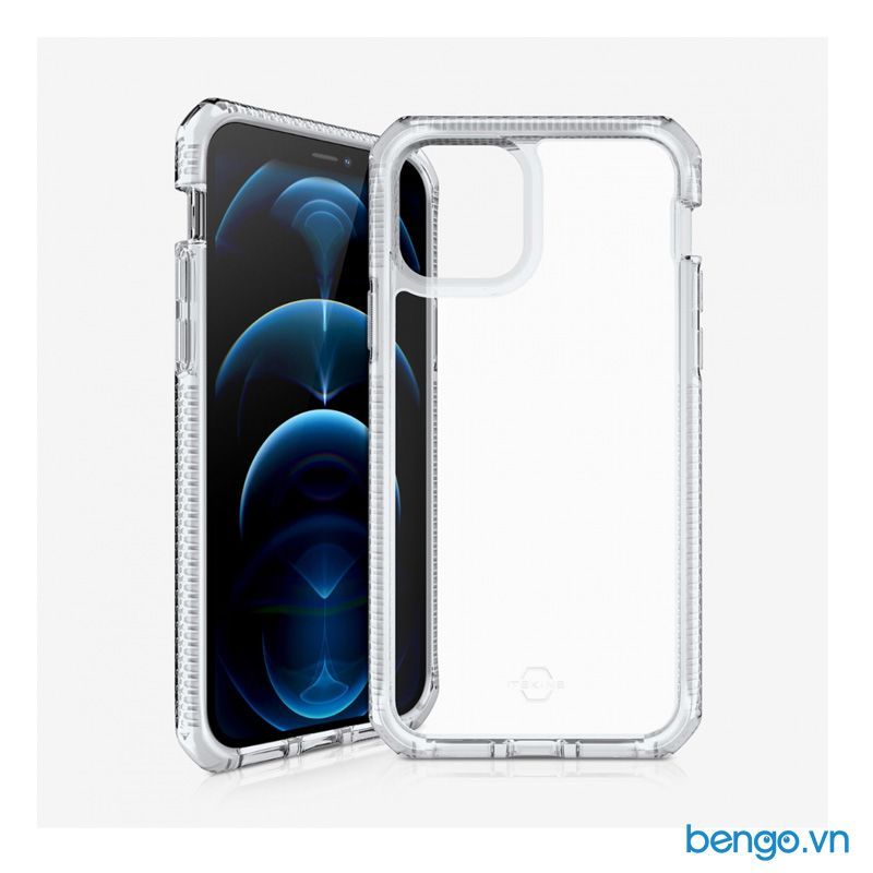 Ốp Lưng IPhone 12 Pro Max ITSKINS Supreme // Clear Antimicrobial