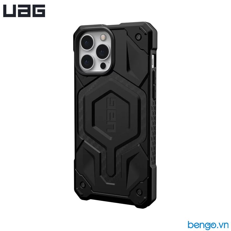 Ốp Lưng iPhone 13 Pro Max UAG Monarch MagSafe Series - Carbon Fiber