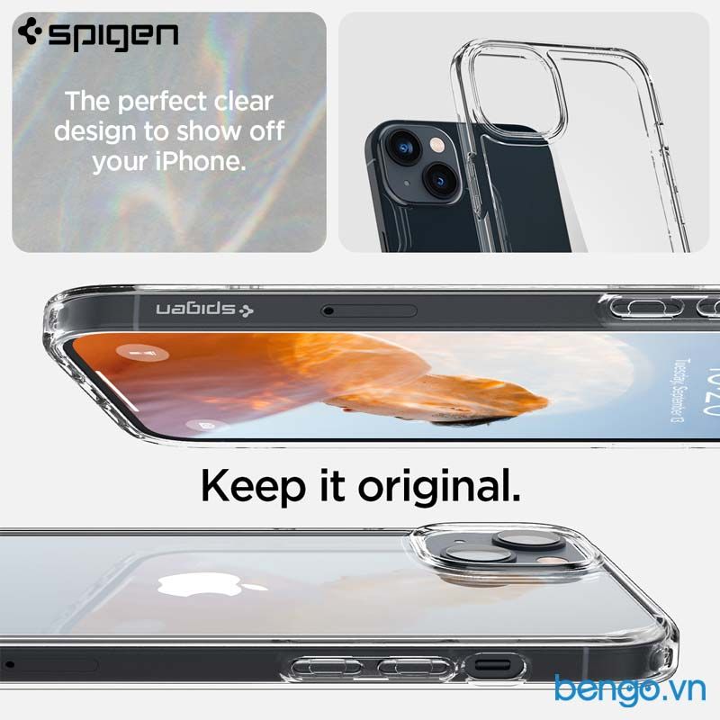 Ốp Lưng iPhone 14 Plus SPIGEN Ultra Hybrid Crystal Clear