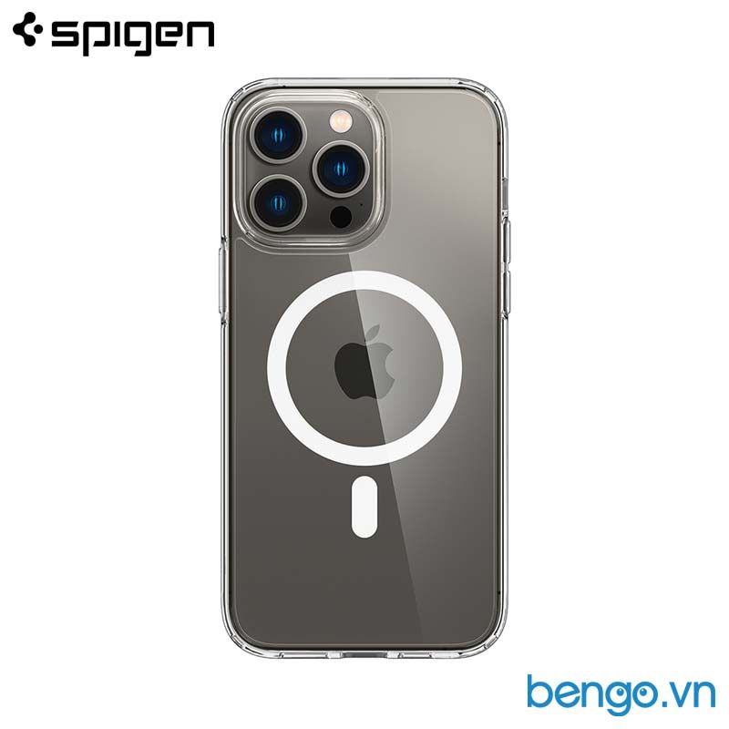 Ốp Lưng iPhone 14 Pro SPIGEN Crystal Hybrid MagFit White