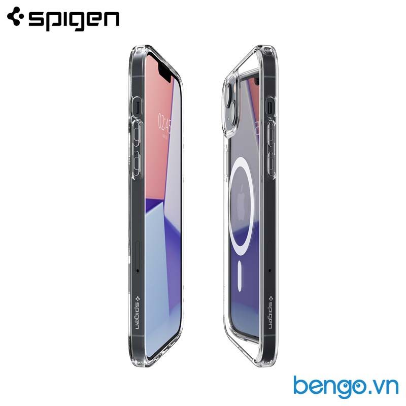 Ốp Lưng iPhone 14 Plus SPIGEN Crystal Hybrid MagFit White
