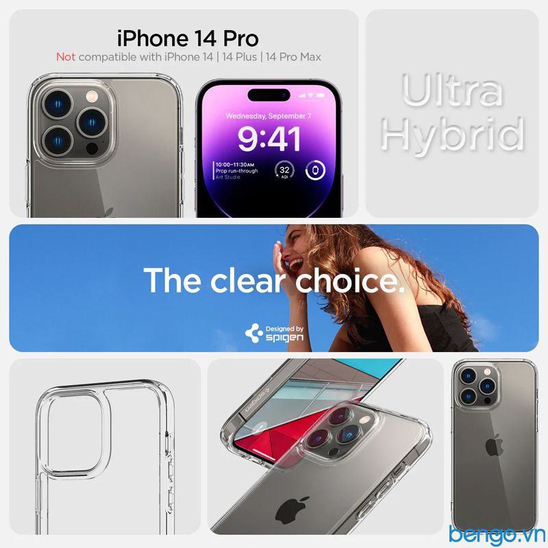Ốp lưng iPhone 14 Pro Max SPIGEN Ultra Hybrid