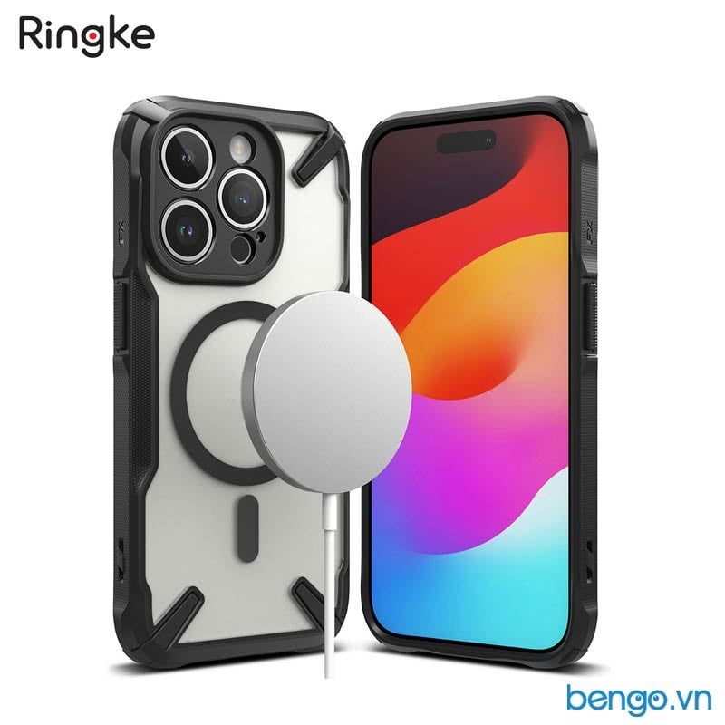 Ốp lưng iPhone 15 Pro Max/15 Pro/15 Plus/15 RINGKE Fusion X Magnetic
