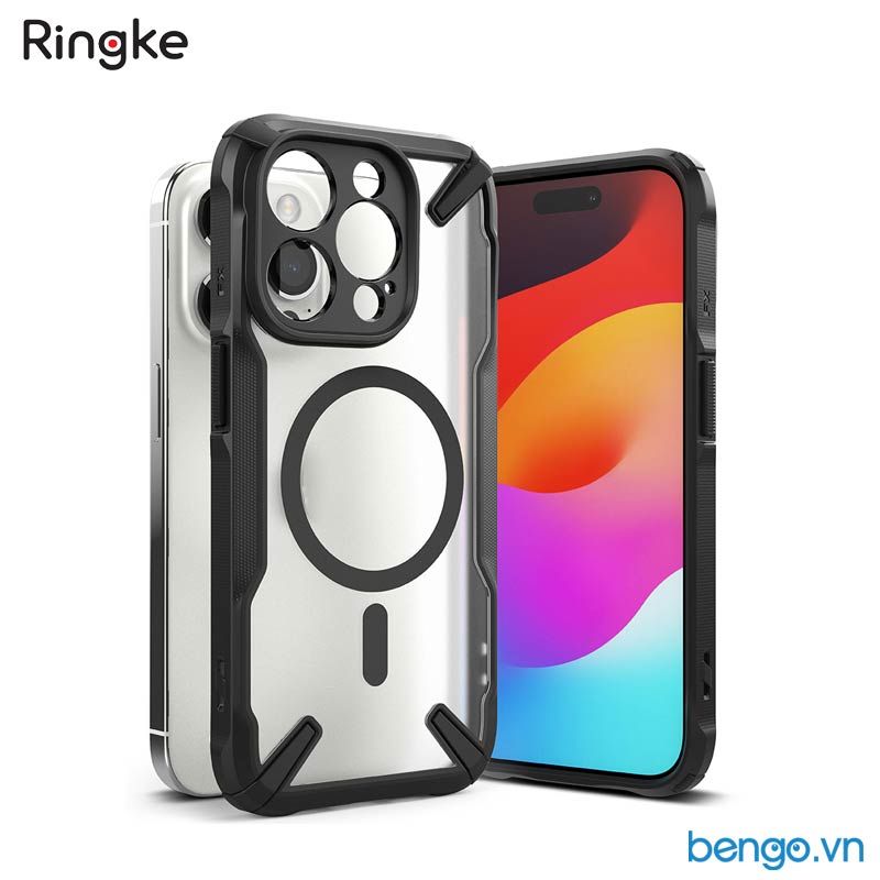 Ốp lưng iPhone 15 Pro Max/15 Pro/15 Plus/15 RINGKE Fusion X Magnetic