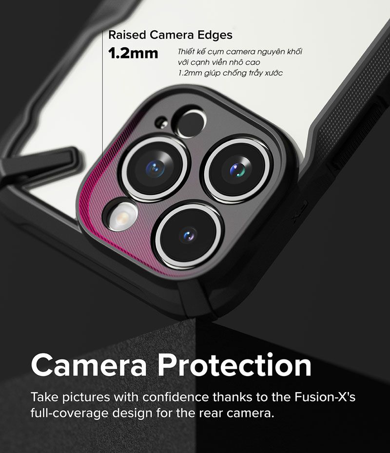Ốp lưng iPhone 15 Pro Max/15 Pro/15 Plus/15 RINGKE Fusion X