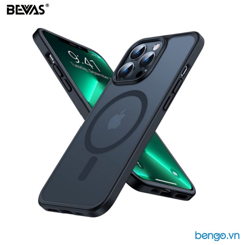 Ốp lưng iPhone 16 Pro Max Bevas Matte Smoke Magnetic (Xám trong mờ)