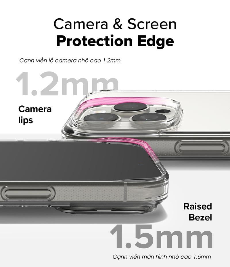 Ốp lưng iPhone 16 Pro Max/16 Pro/16 Plus/16 RINGKE Fusion
